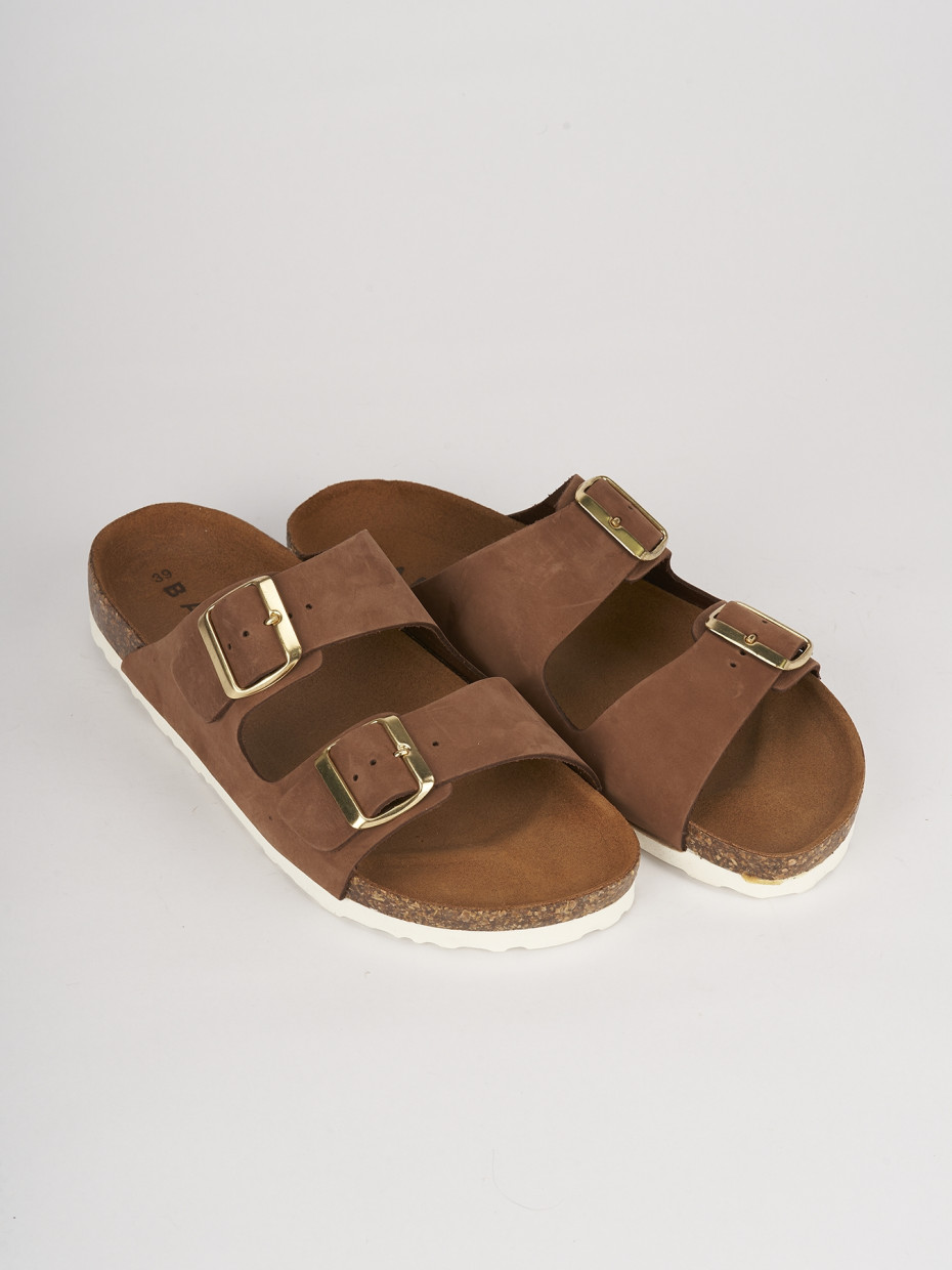 Slippers dark brown nabuk