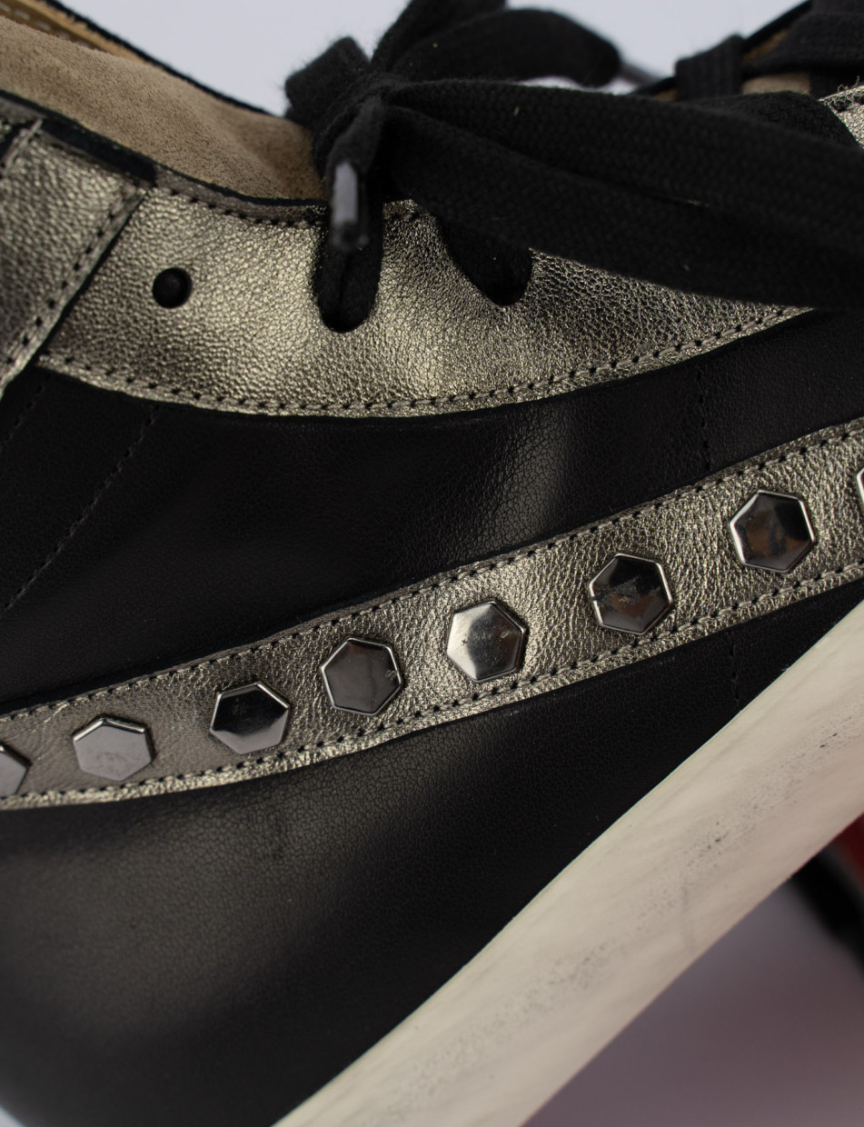 Sneakers black leather