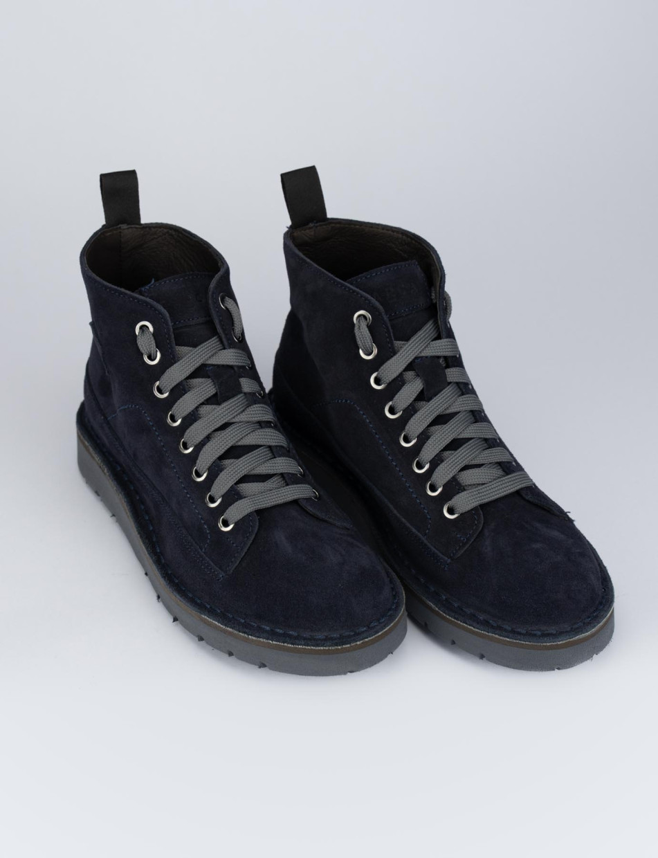 Sneakers camoscio blu