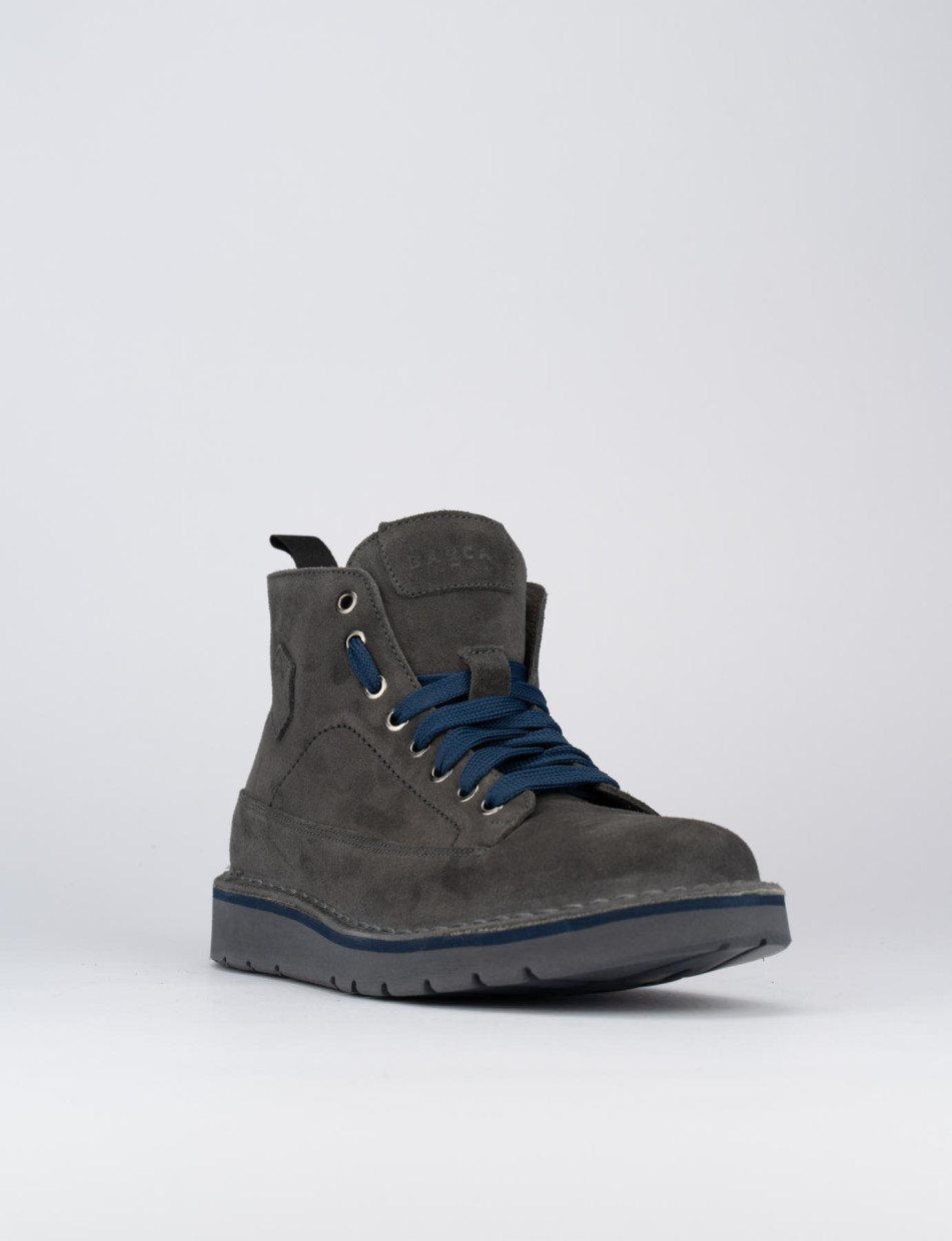 Sneakers heel 1 cm grey chamois