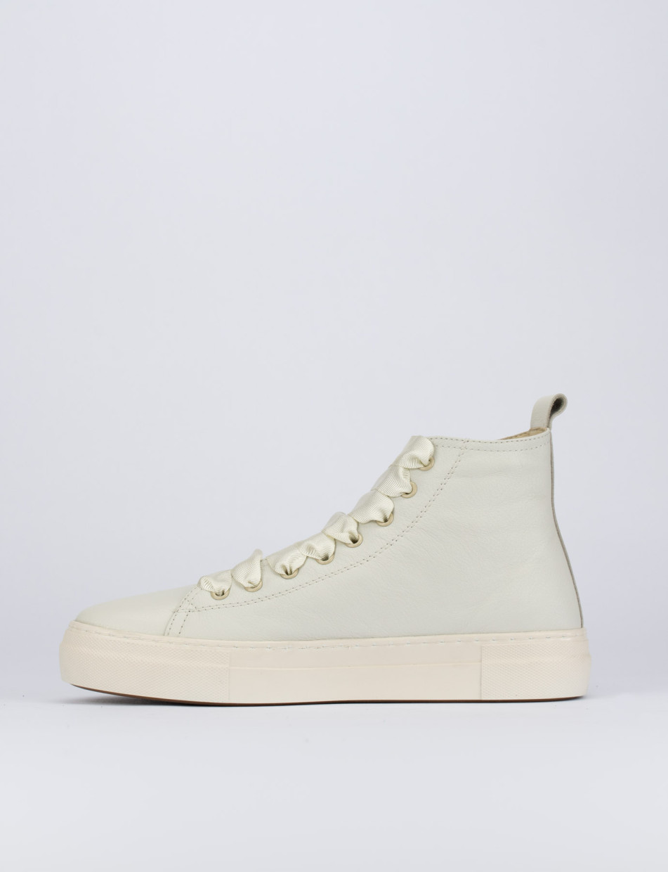 Sneakers pelle beige