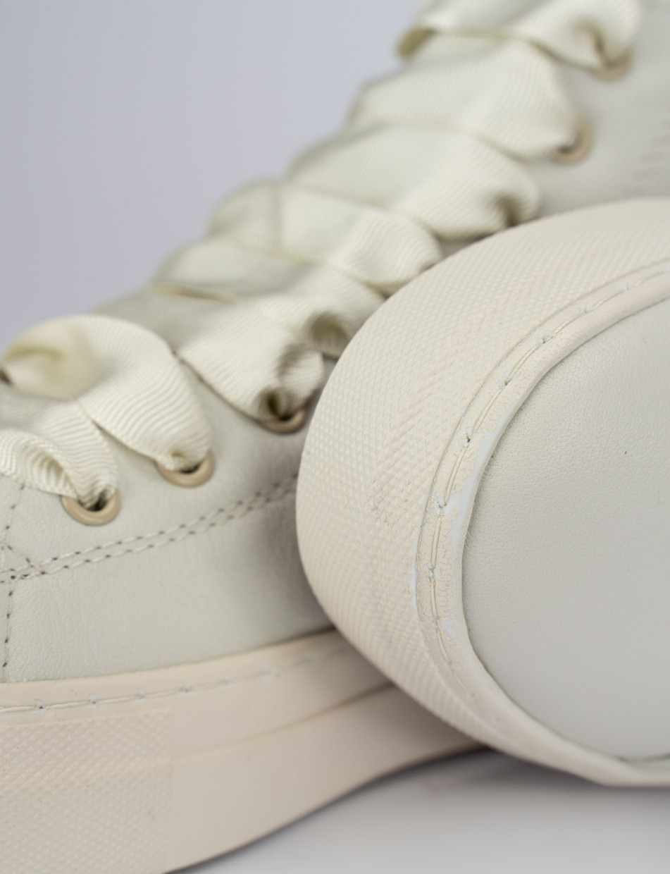 Sneakers pelle beige