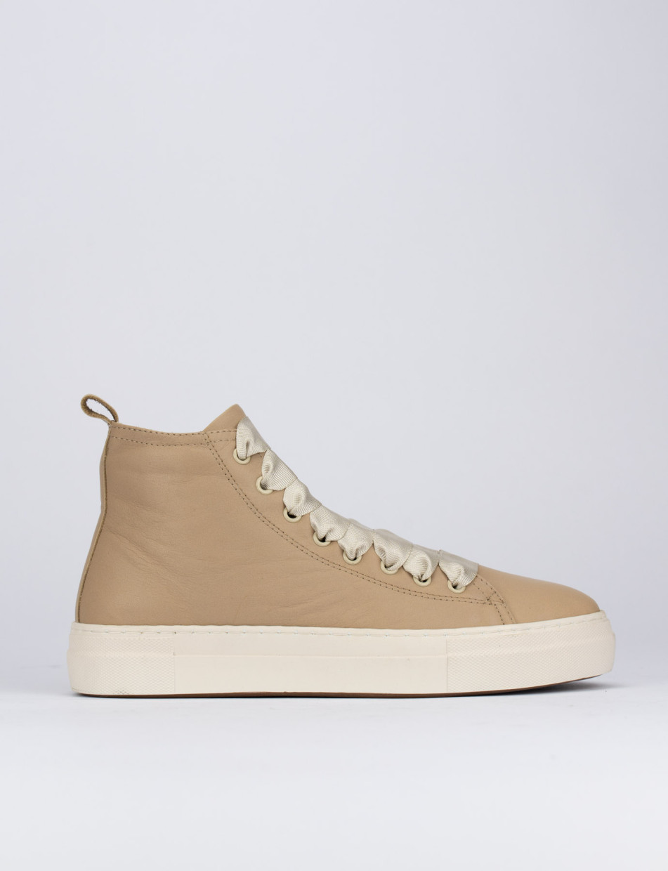 Sneakers pelle beige