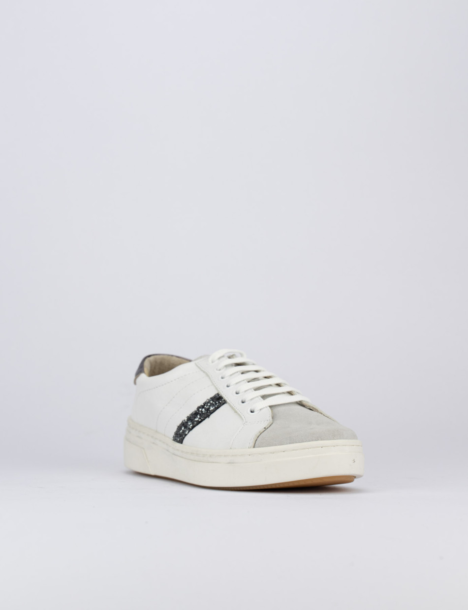 Sneakers pelle bianco