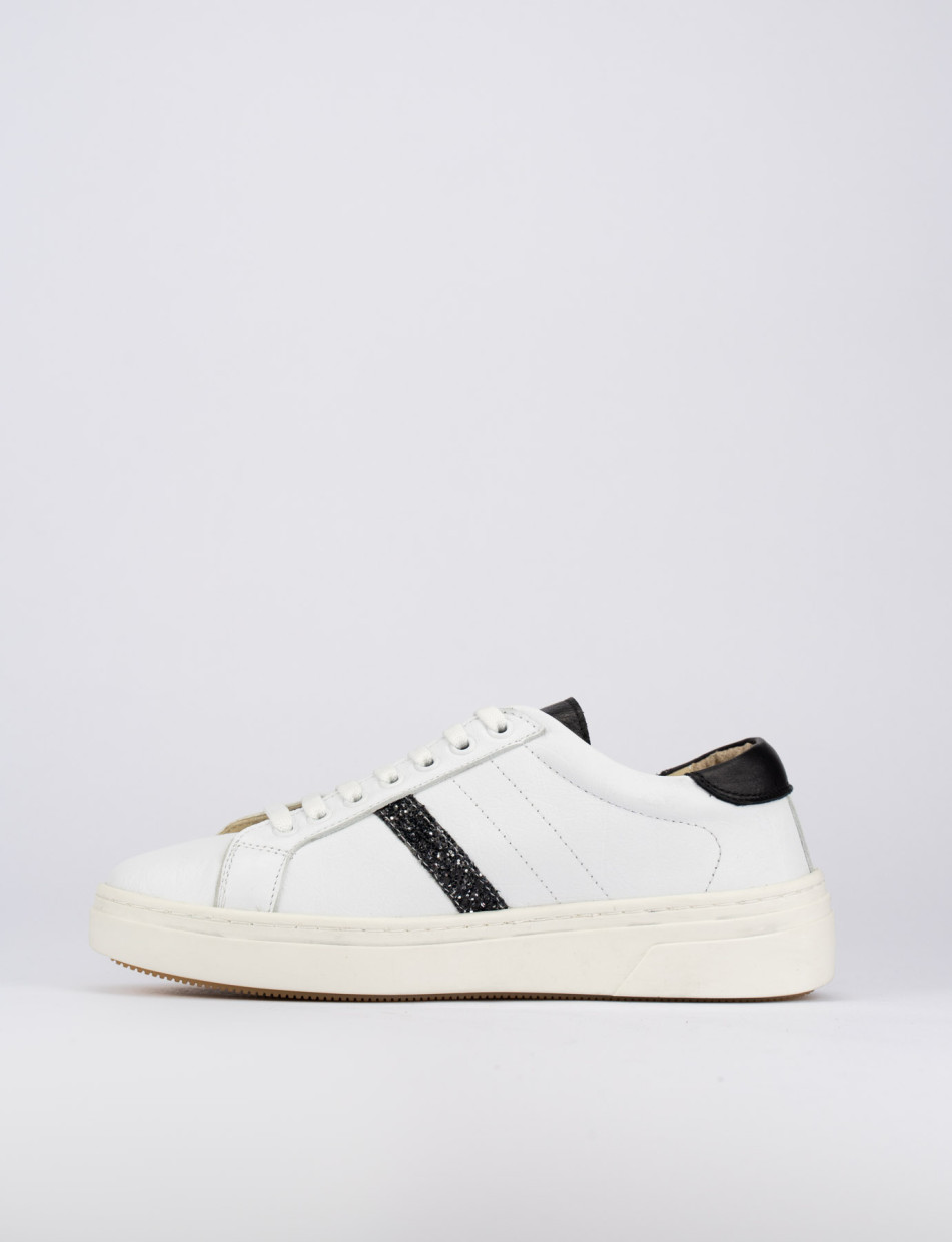 Sneakers pelle bianco