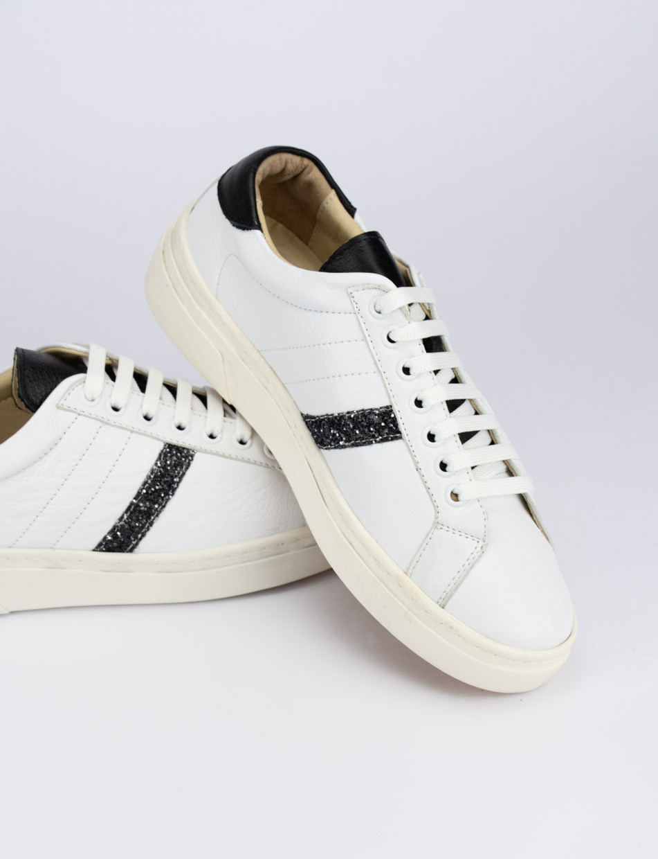 Sneakers pelle bianco