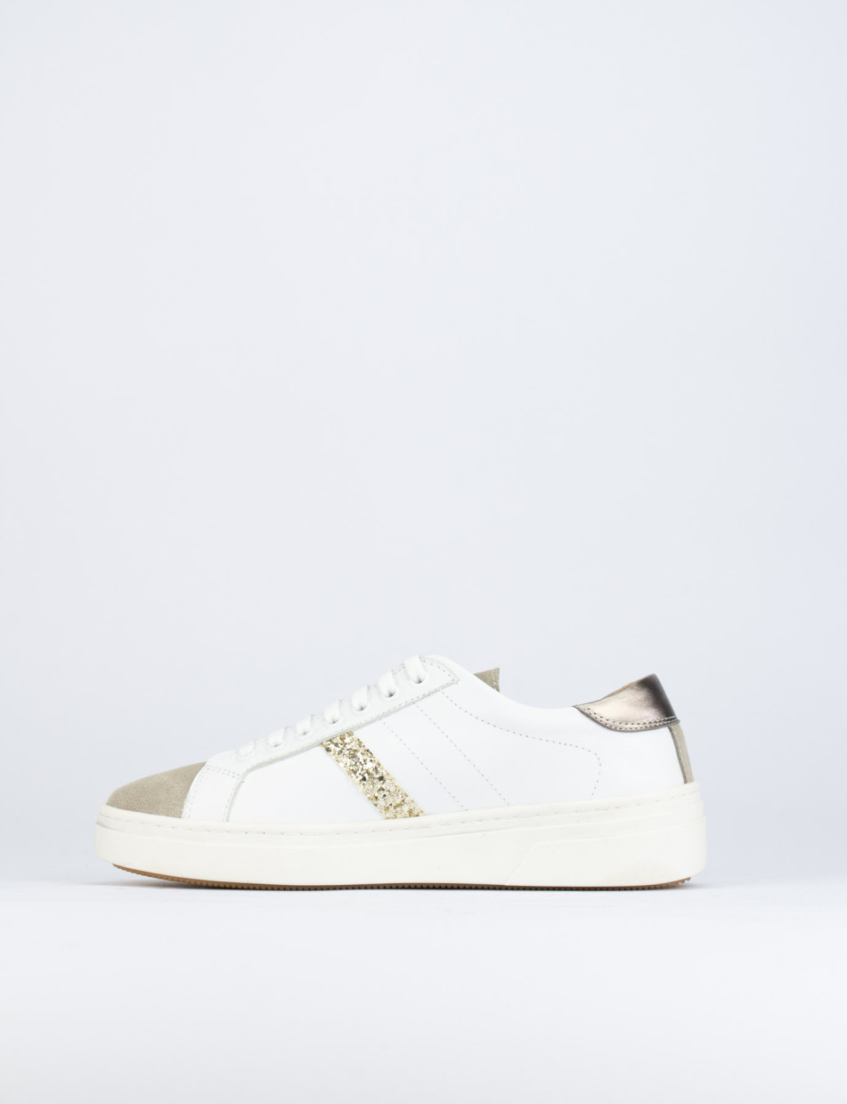 Sneakers pelle bianco
