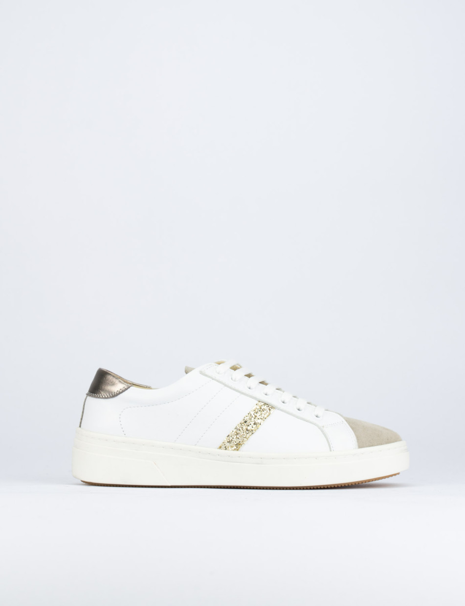 Sneakers pelle bianco