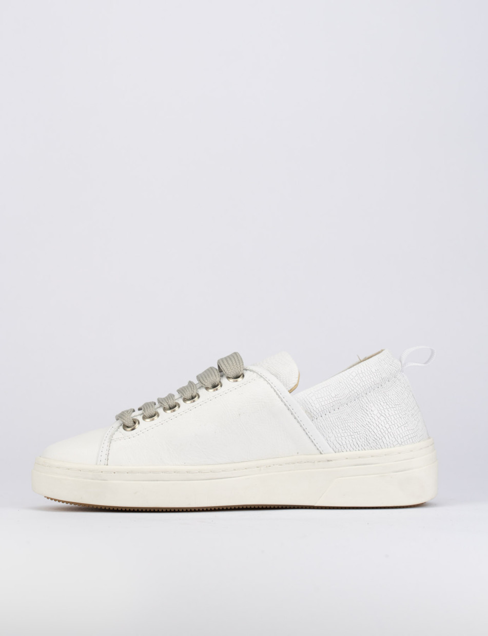 Sneakers pelle bianco