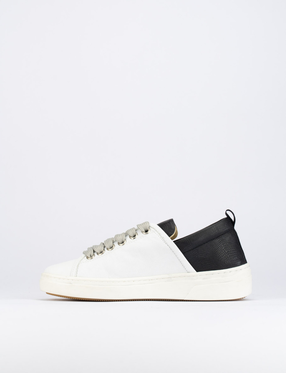 Sneakers pelle bianco