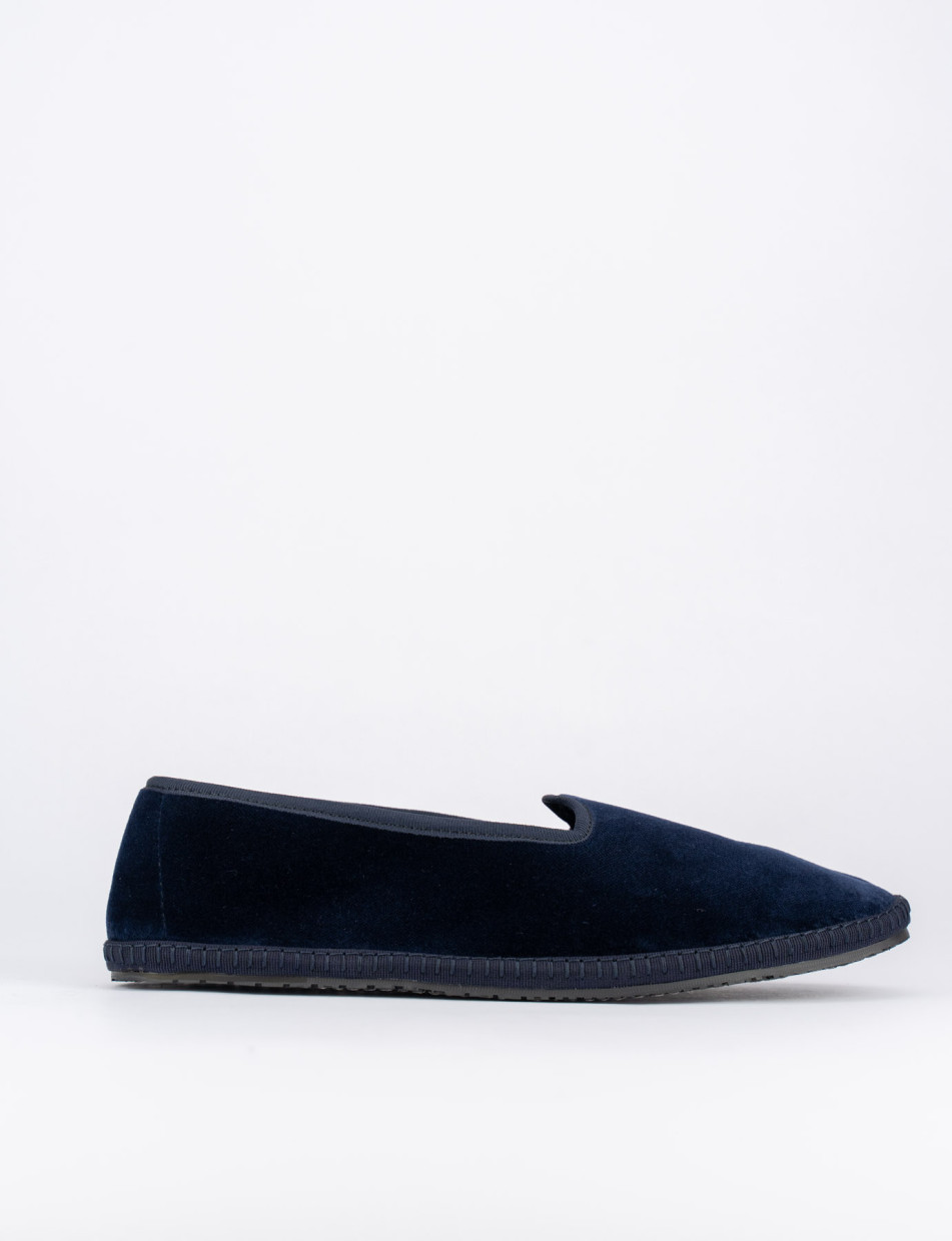 Loafers blu velvet