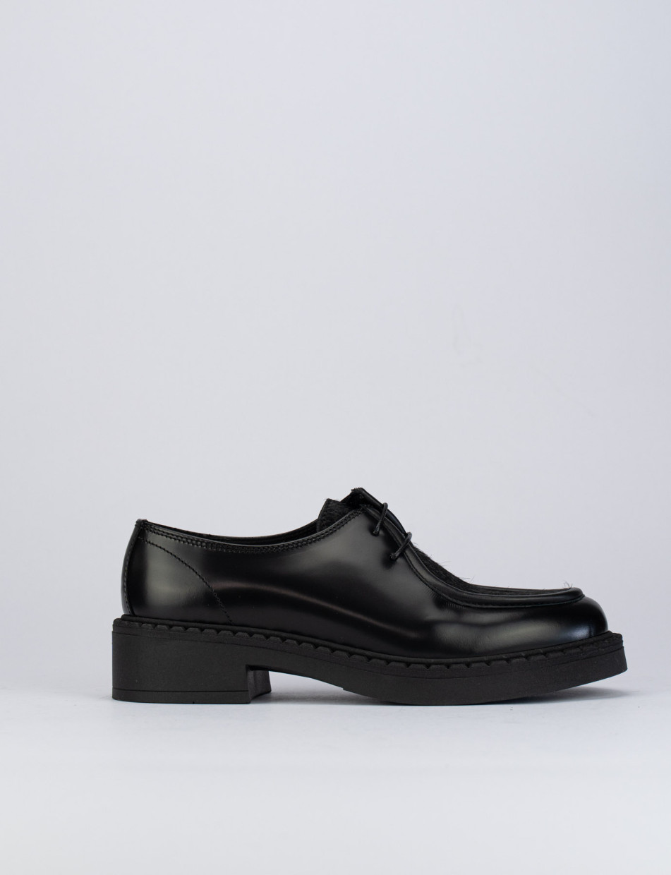 Leather lace up pumps hot sale
