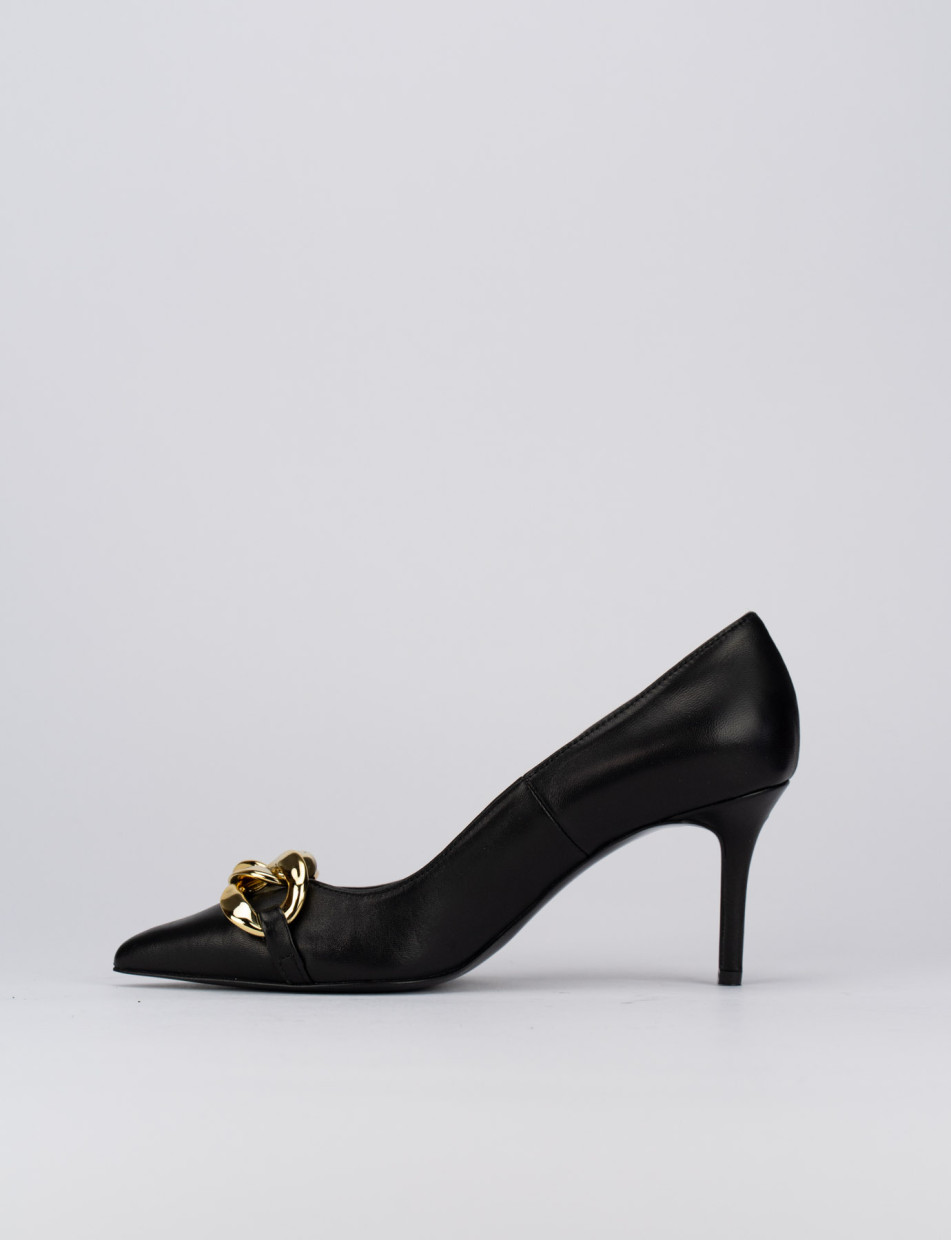 Pumps heel 8 cm black leather