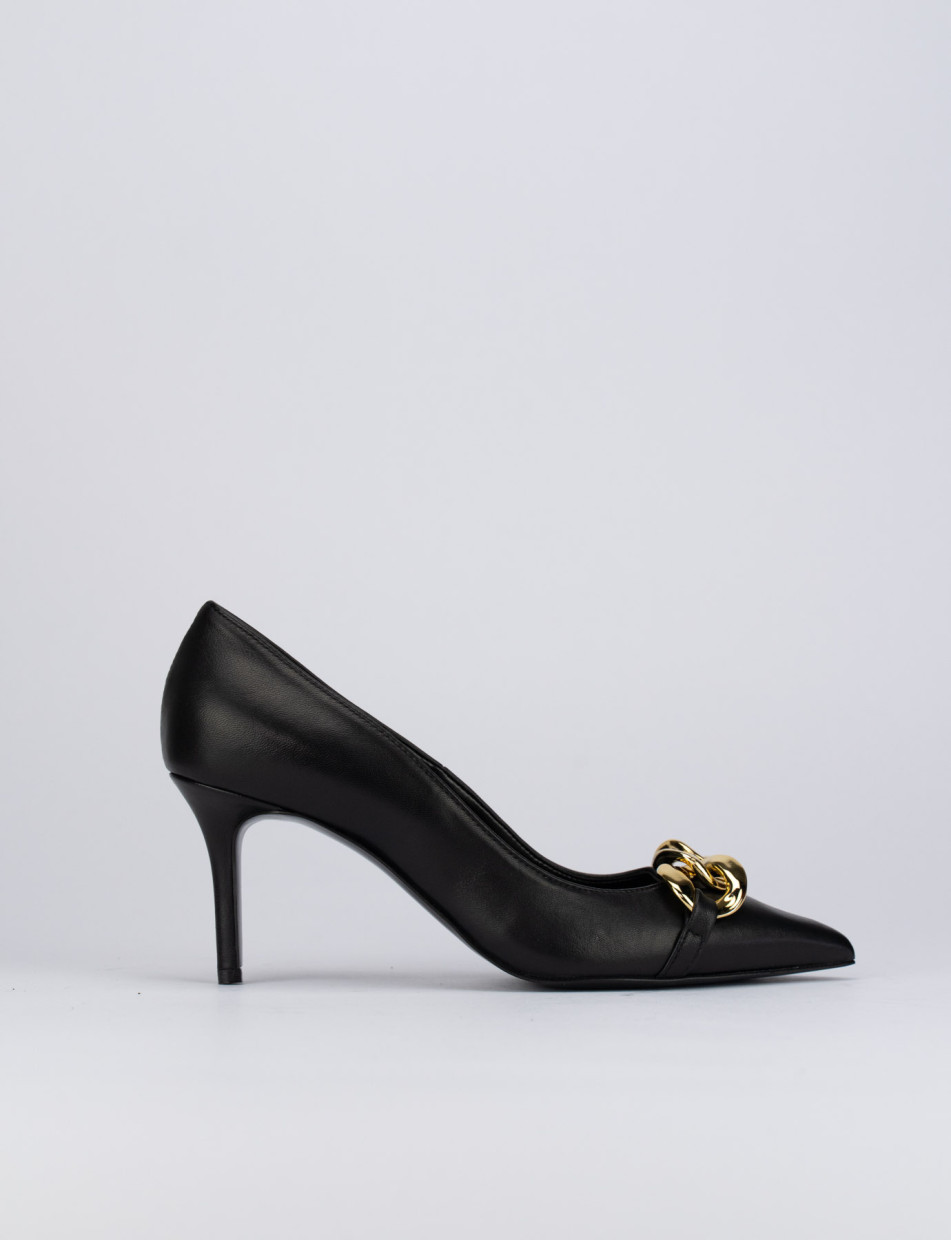 Pumps heel 8 cm black leather