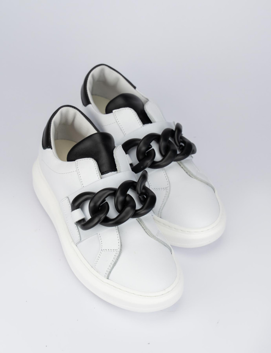 Sneakers pelle bianco