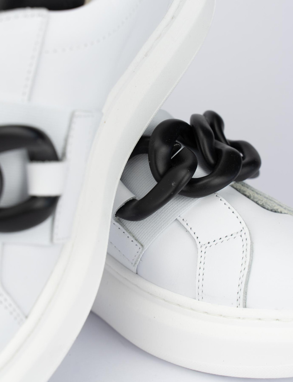 Sneakers white leather