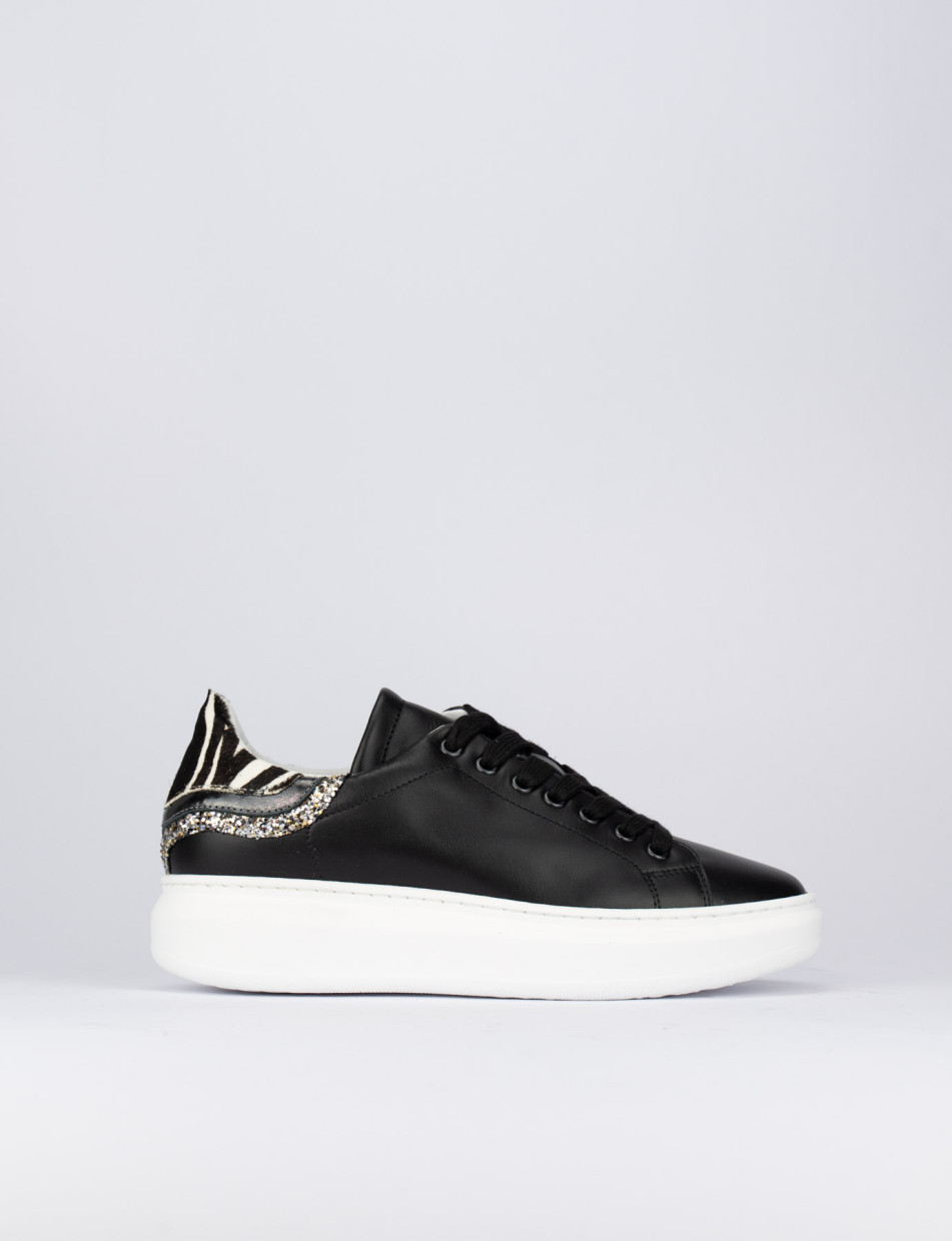 Sneakers pelle nero