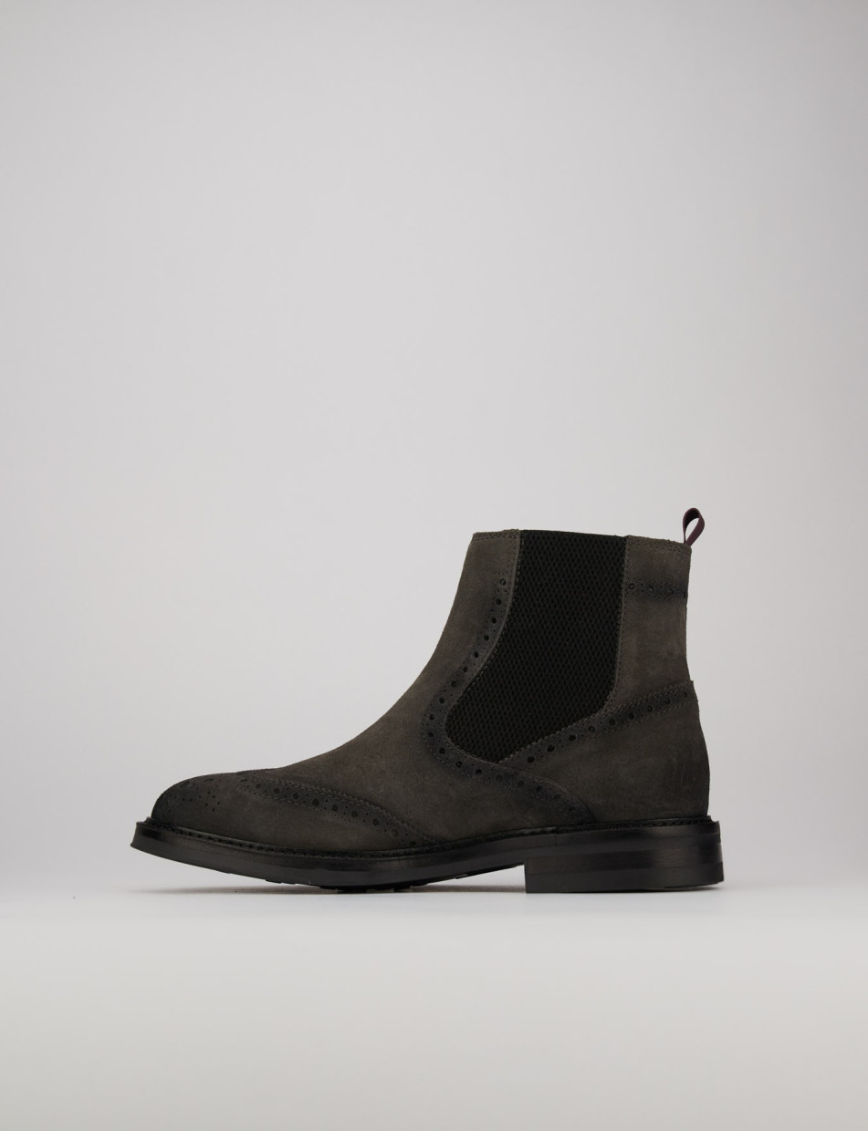 Ankle boots grey chamois