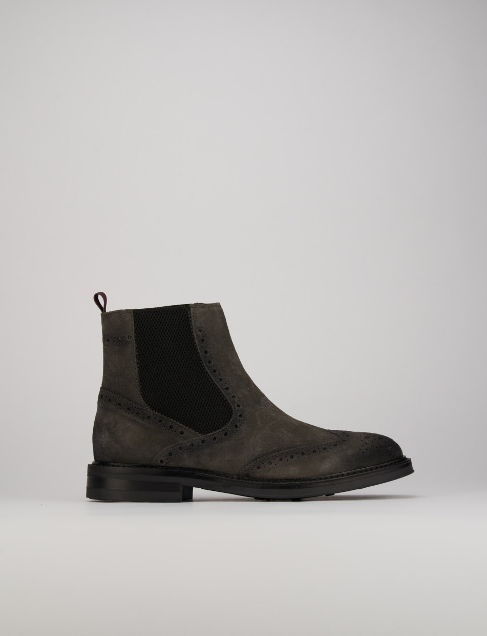 Ankle boots grey chamois