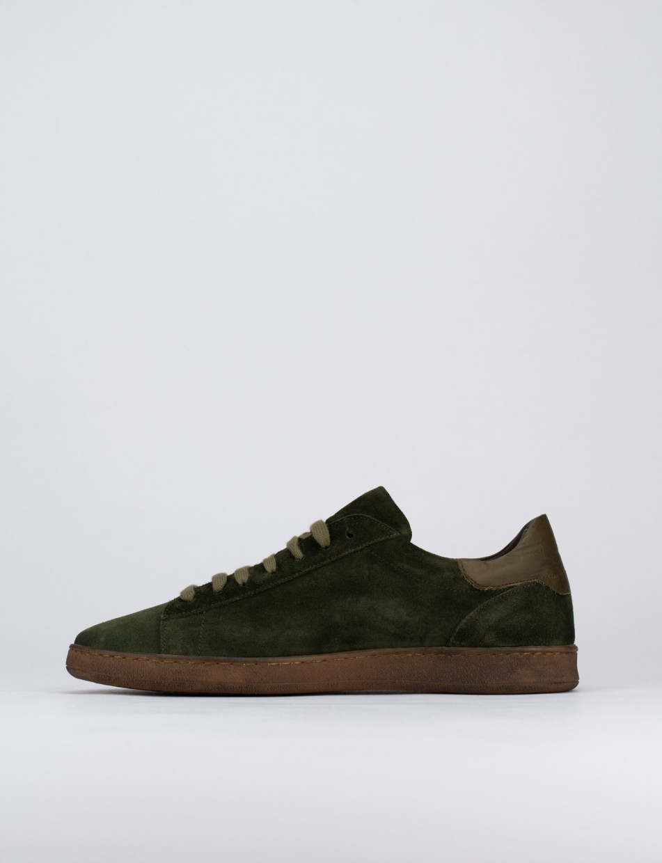 Sneakers camoscio verde