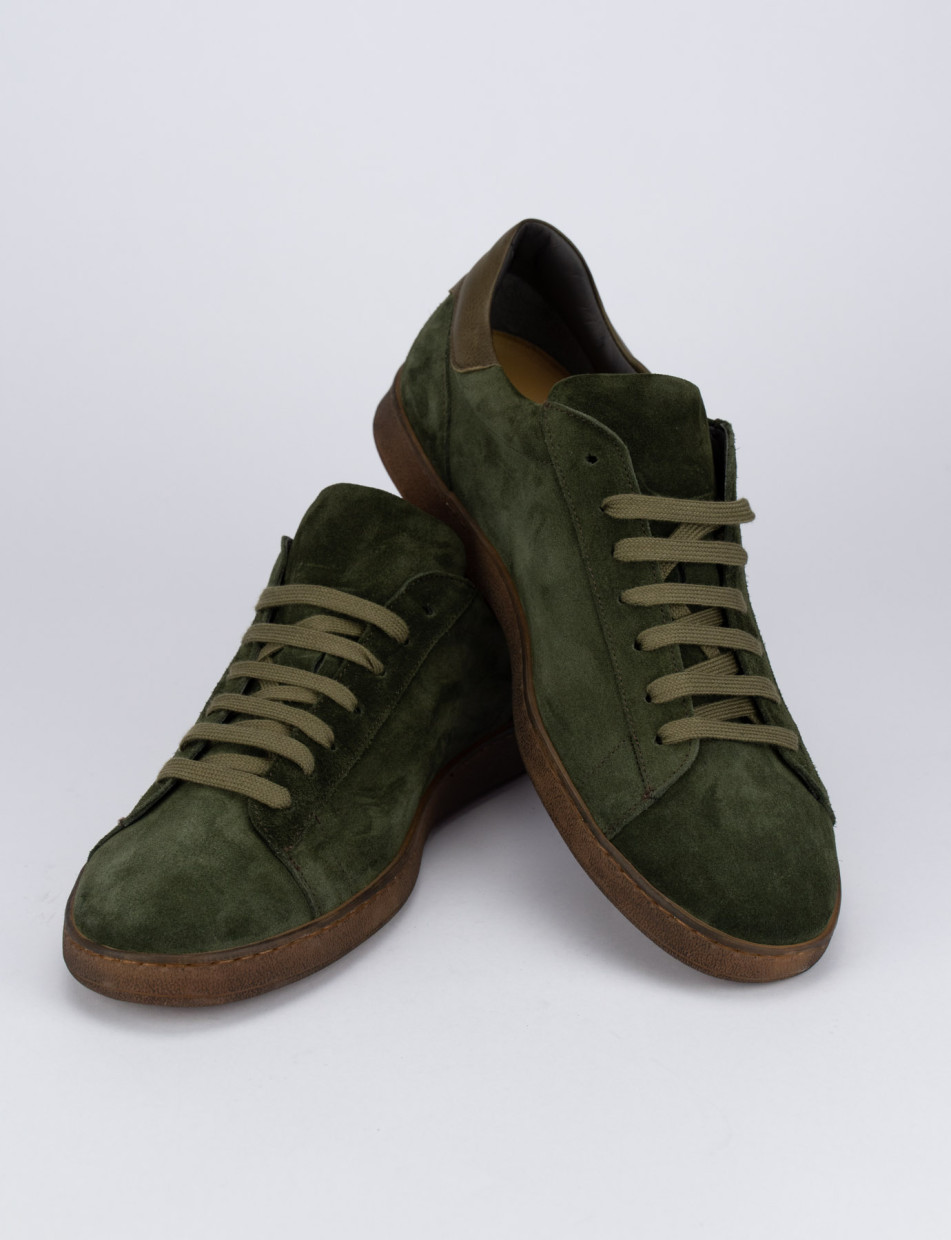 Sneakers camoscio verde