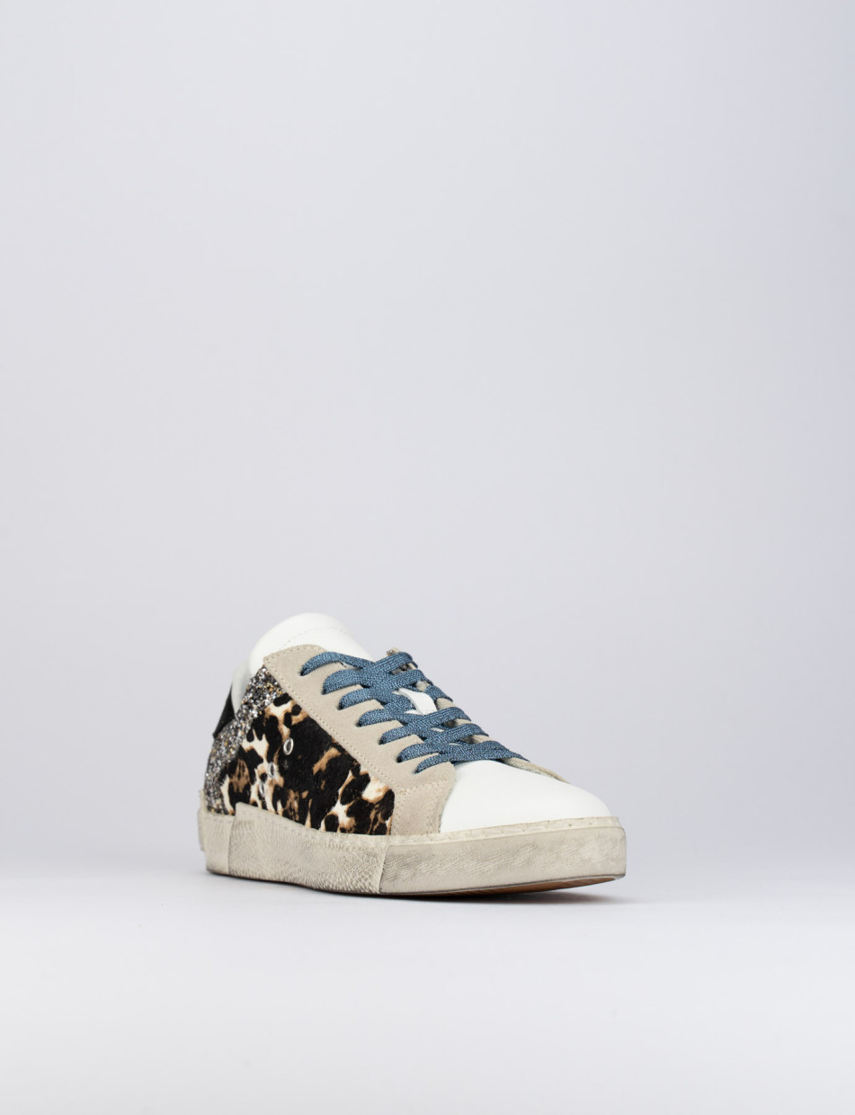 Sneakers pelle bianco