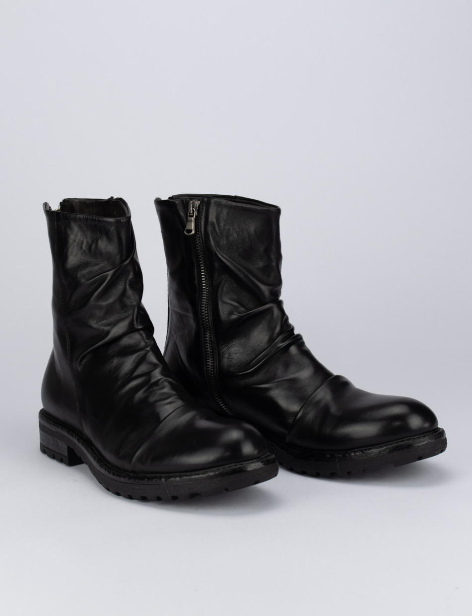 Ankle boots black leather