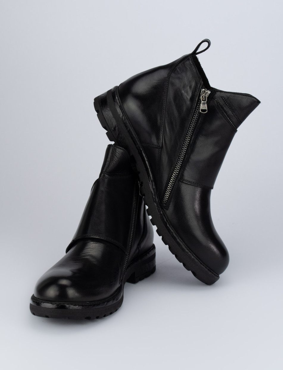 Ankle boots black leather