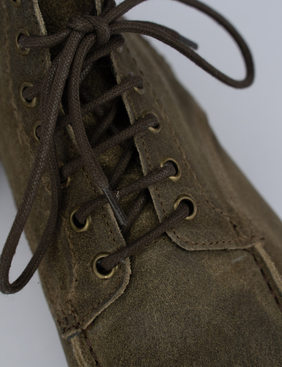 Combat boots man beige chamois Barca Stores