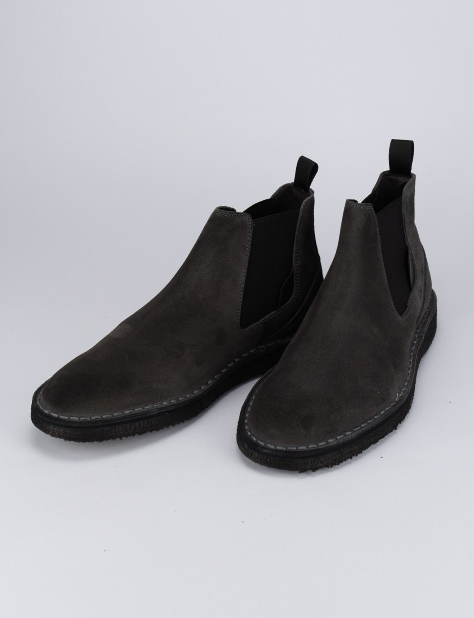 Ankle boots grey chamois