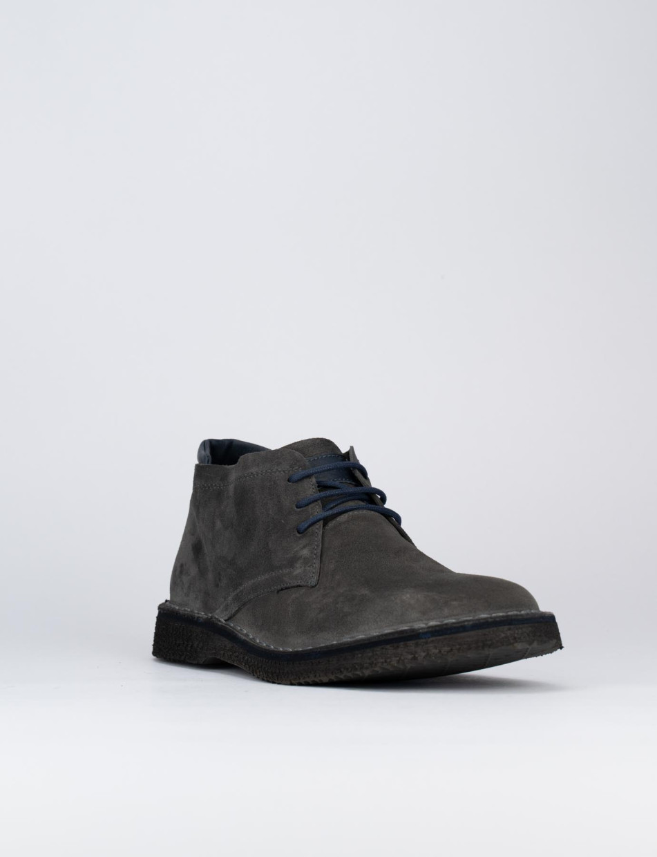 Ankle boots grey chamois