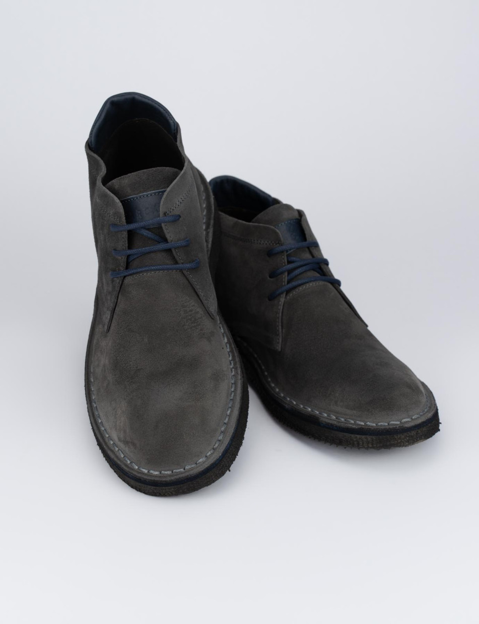 Ankle boots grey chamois