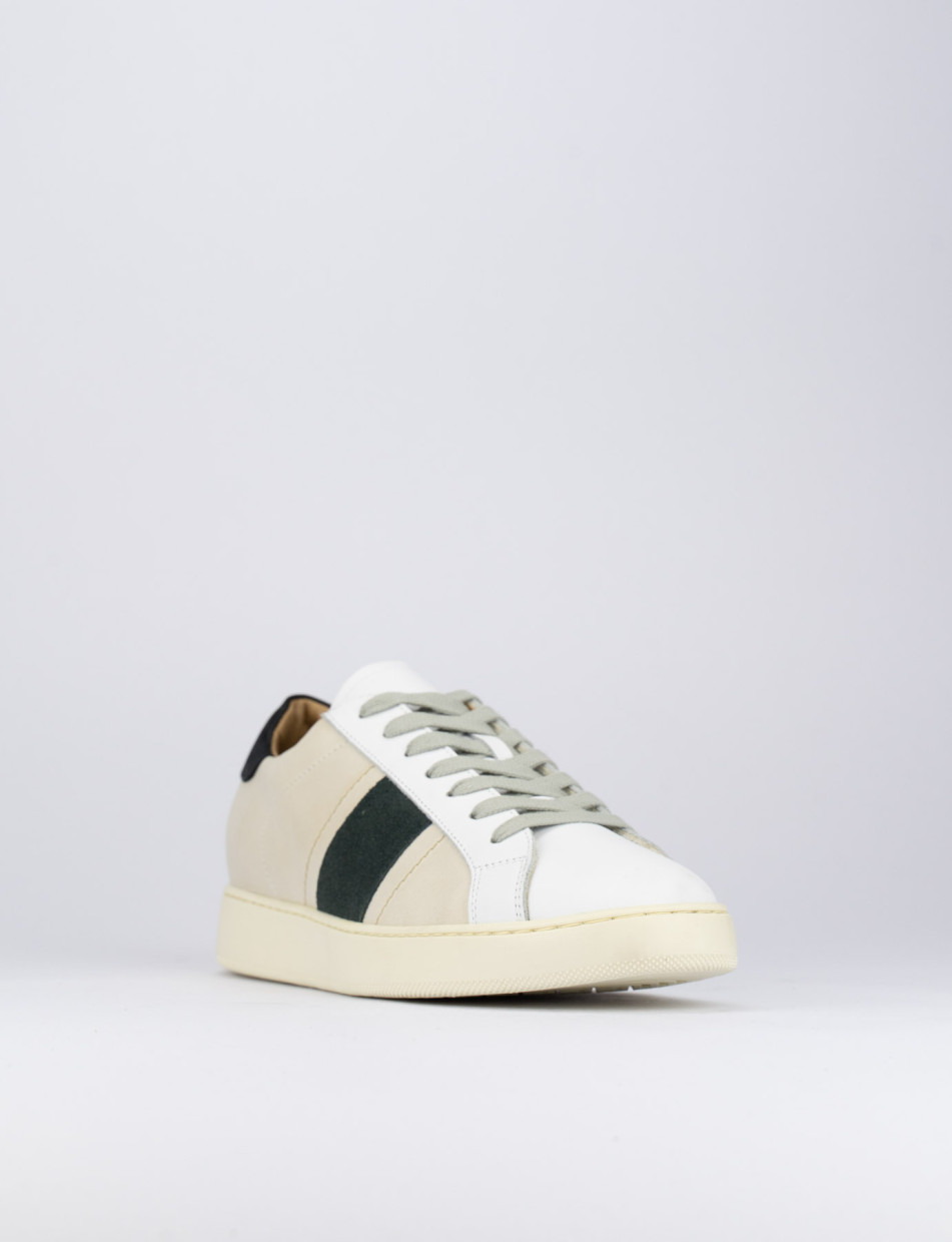 Sneakers beige leather