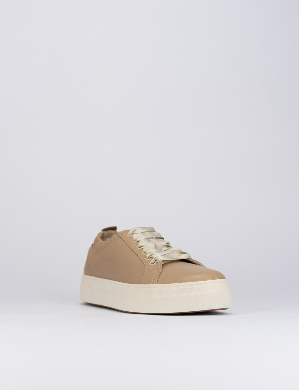 Sneakers pelle beige