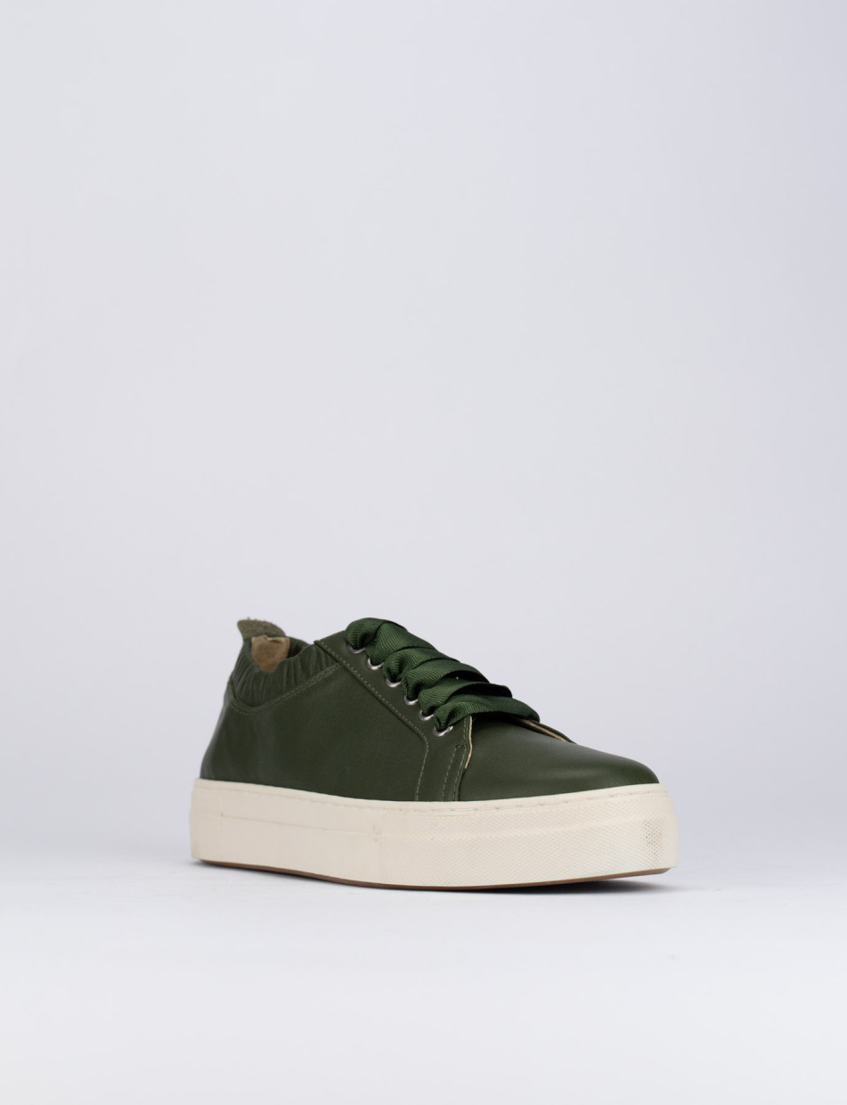 Sneakers pelle verde