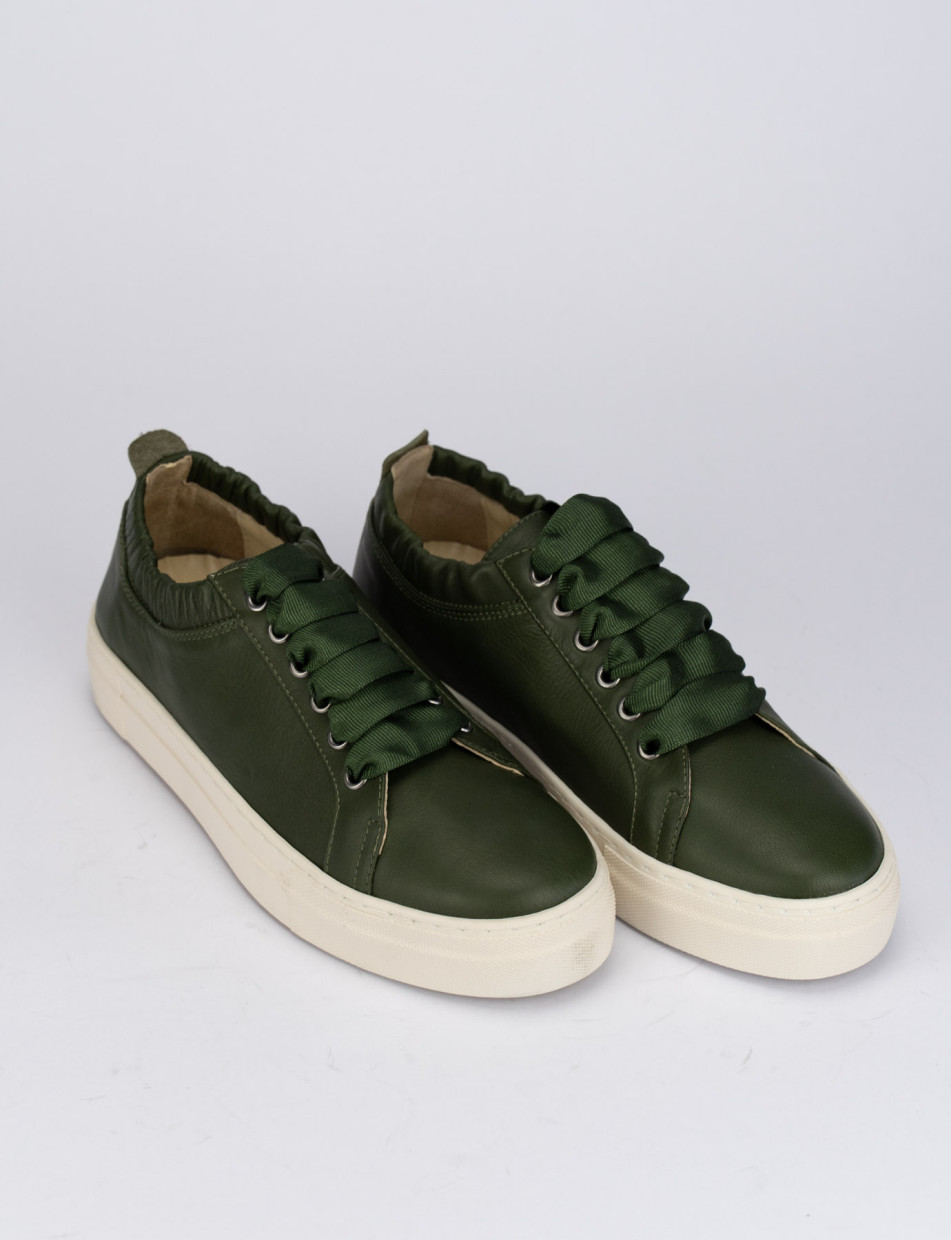 Sneakers pelle verde
