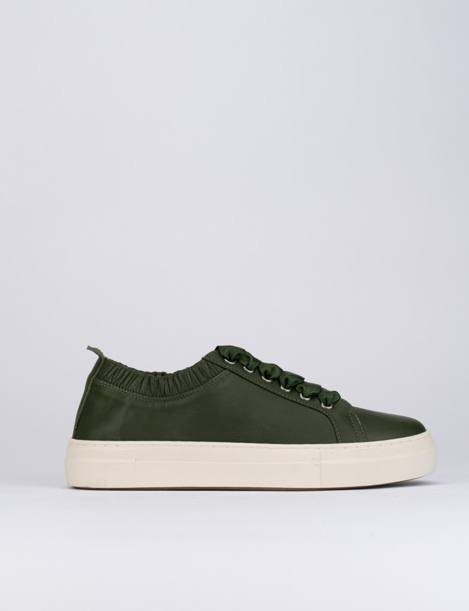 Sneakers pelle verde