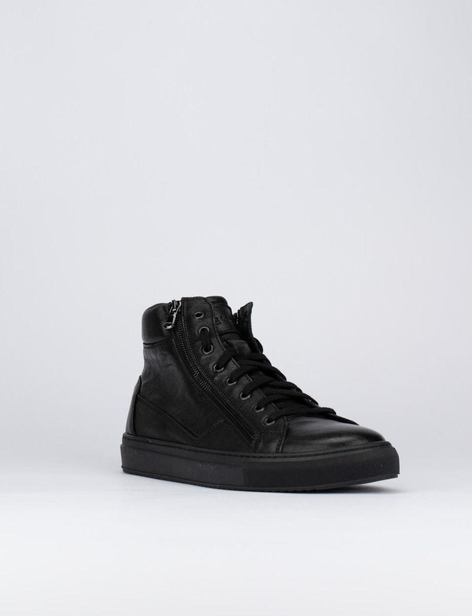 Sneakers pelle nero