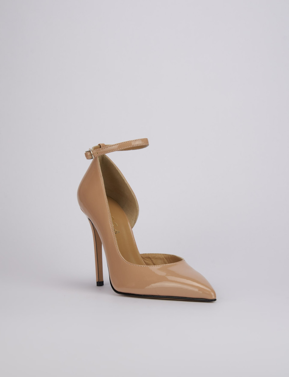 Pumps heel 10 cm pink varnish