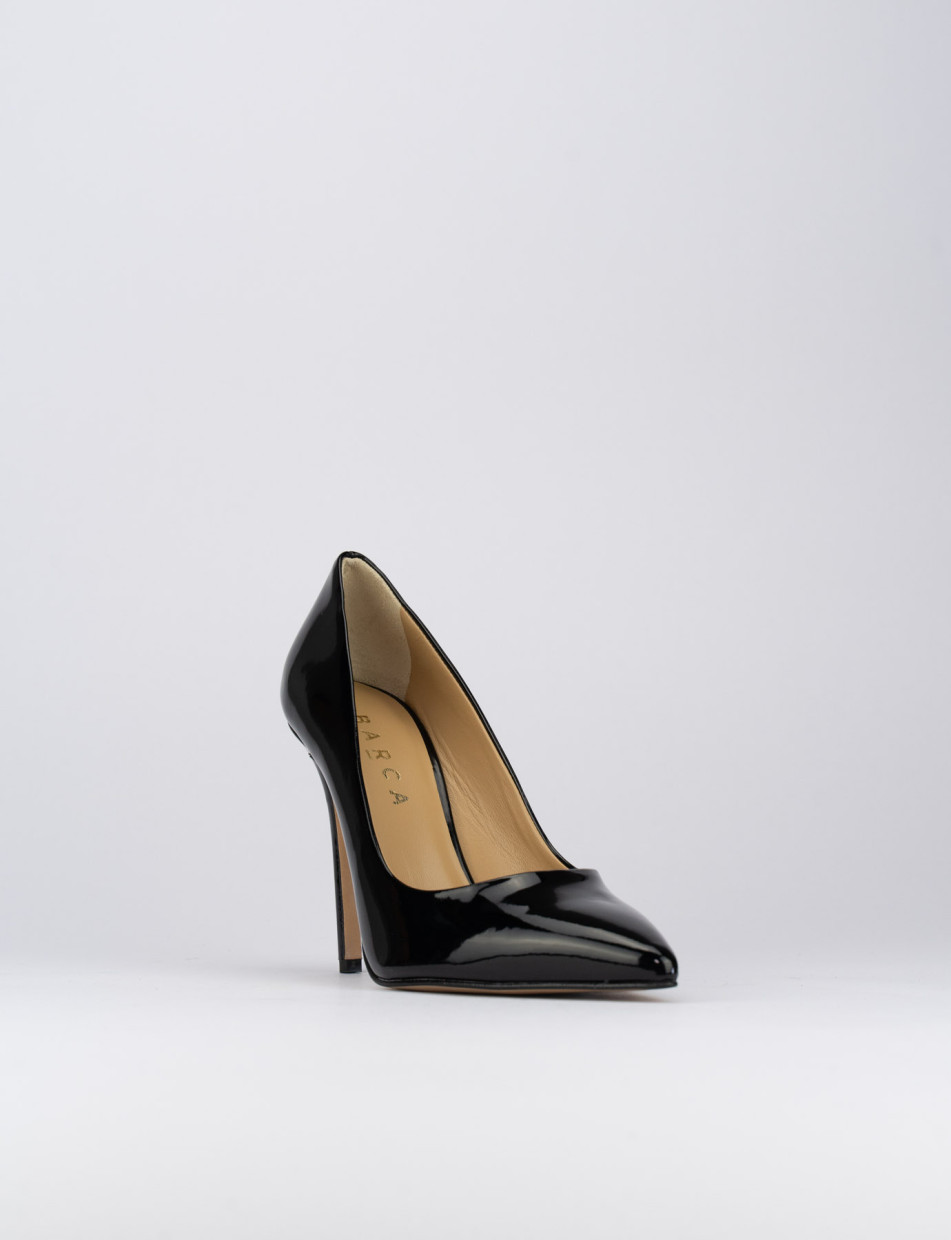 Pumps heel 11 cm black varnish