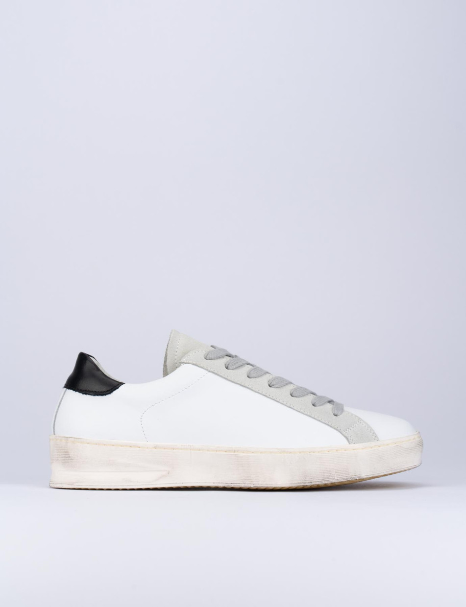 Sneakers pelle bianco