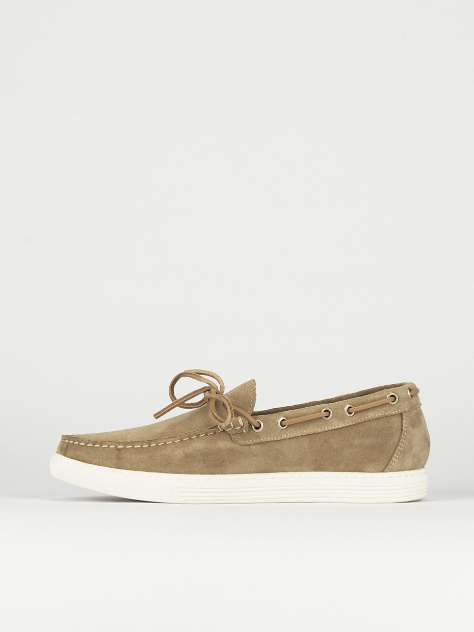 Loafers heel 1 cm beige chamois
