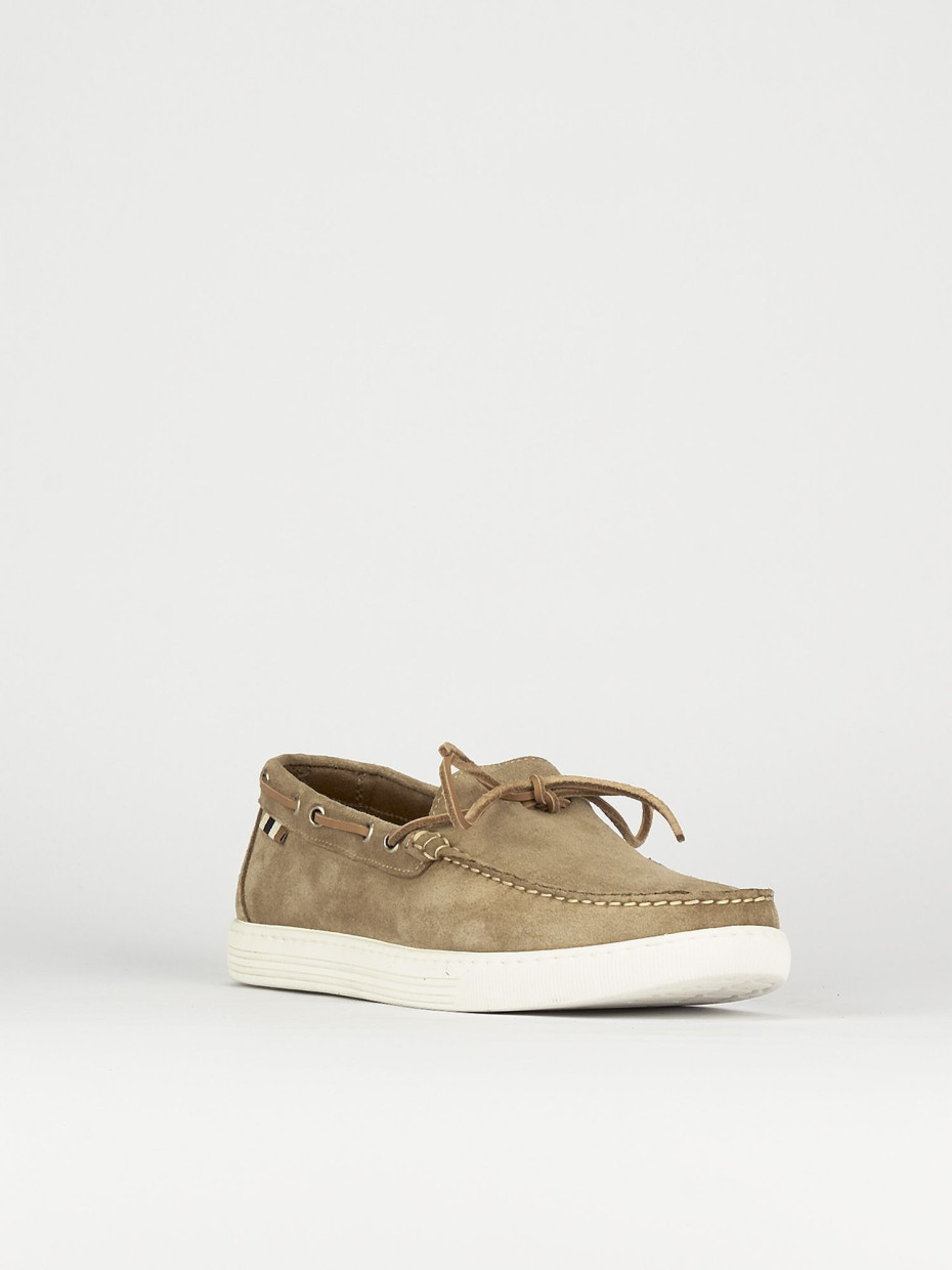 Loafers heel 1 cm beige chamois