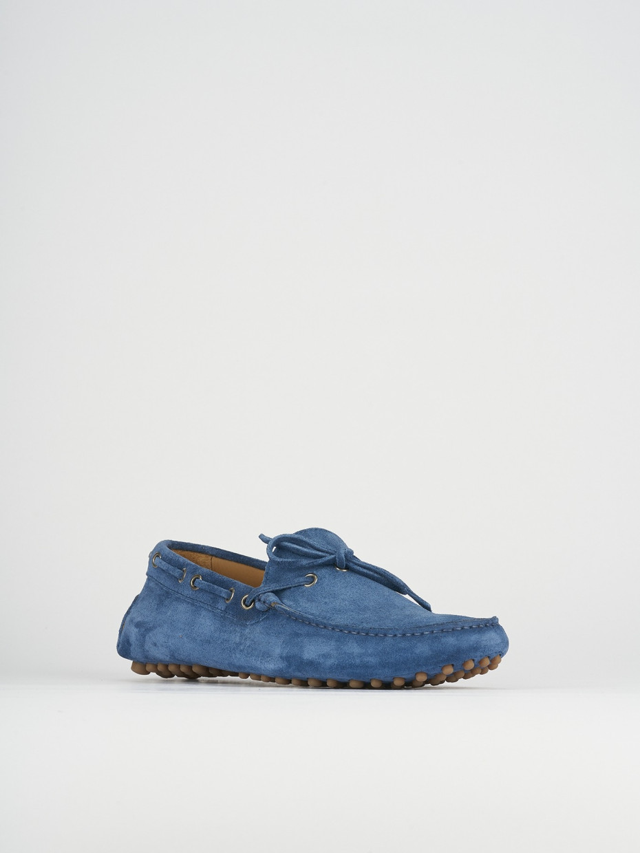 Loafers light blue chamois