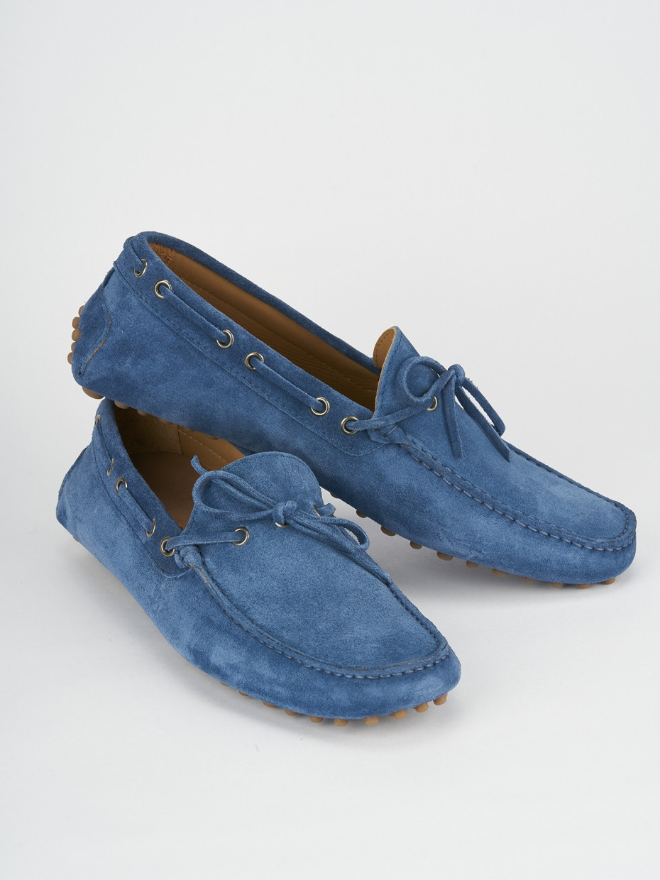 Loafers light blue chamois