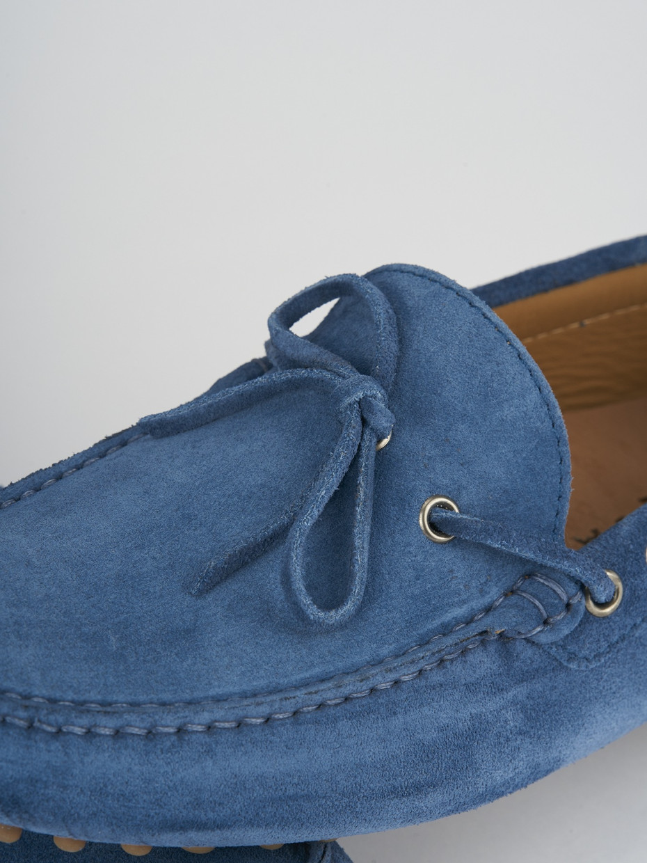 Loafers light blue chamois