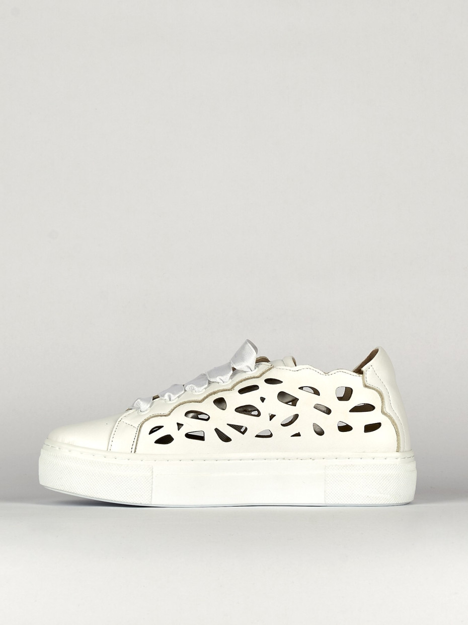 Sneakers pelle bianco