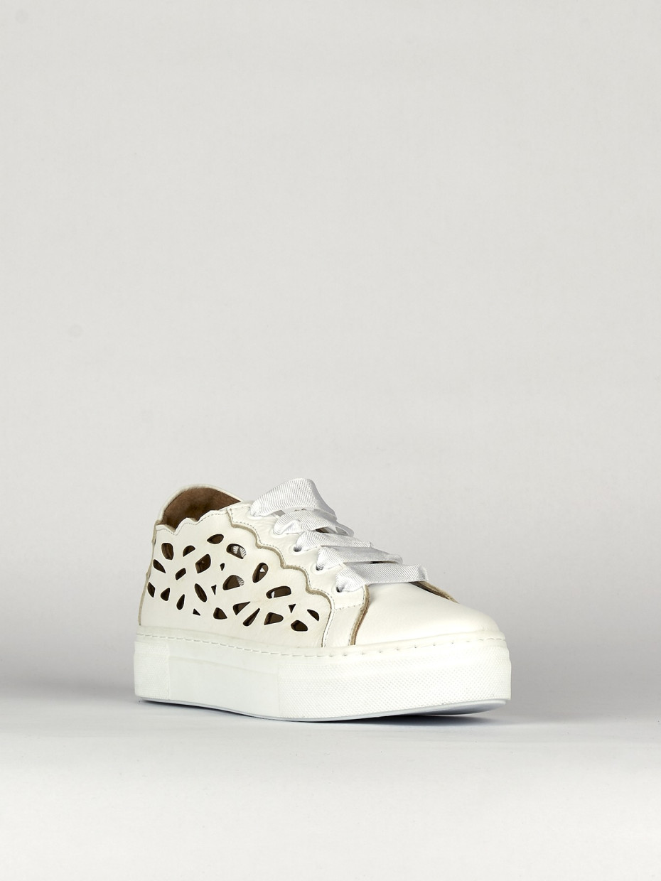 Sneakers pelle bianco