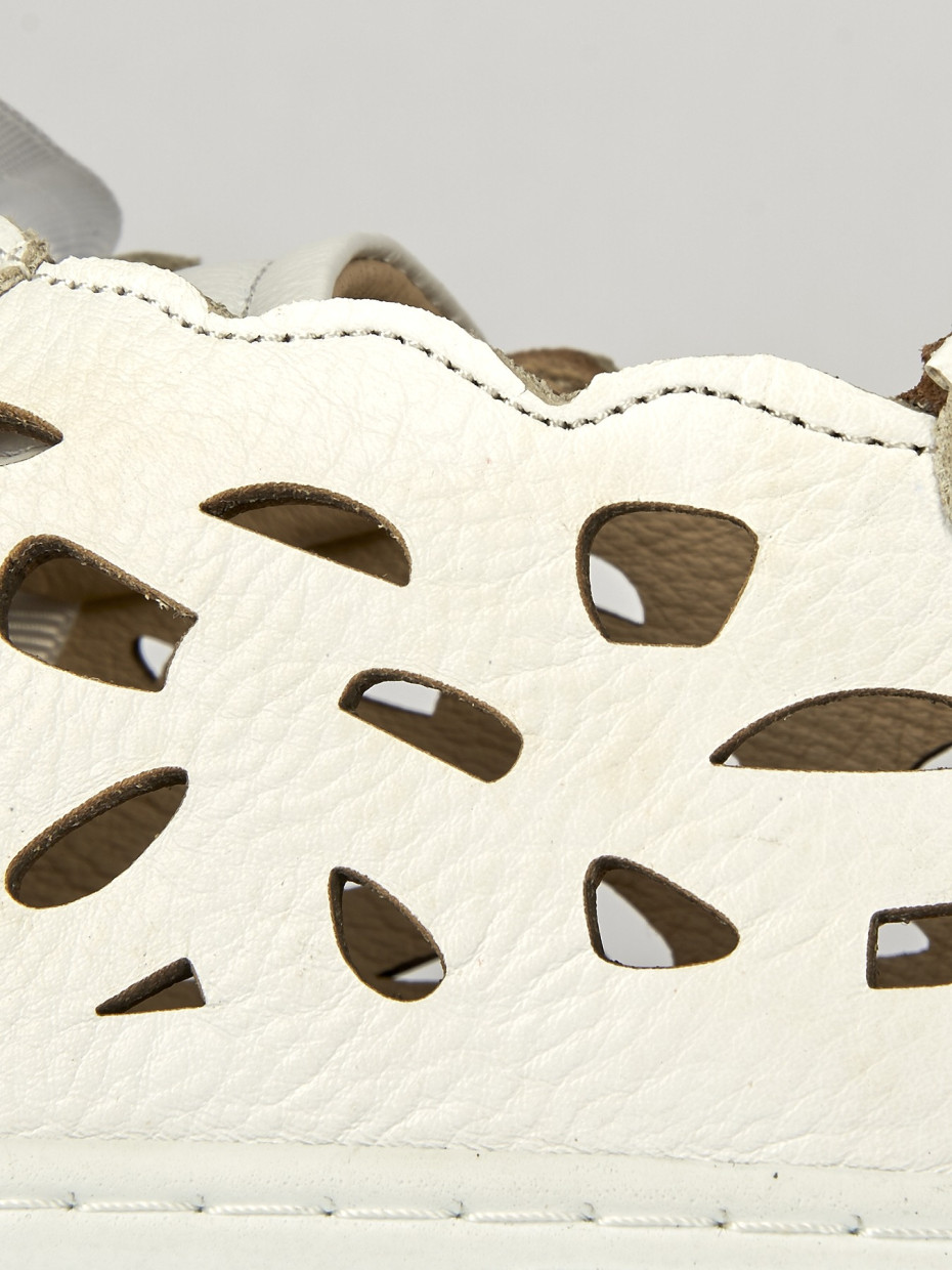 Sneakers pelle bianco