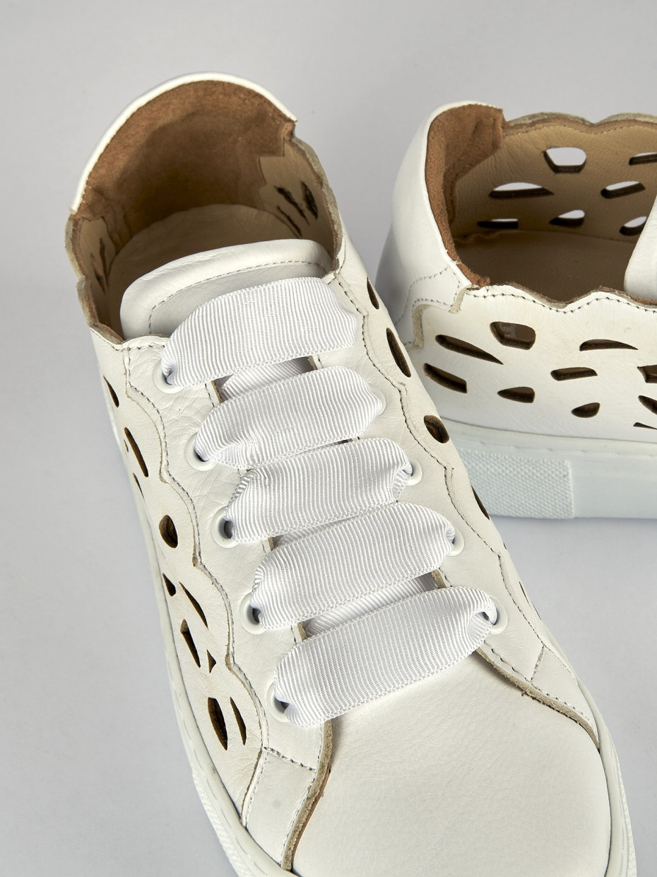 Sneakers pelle bianco